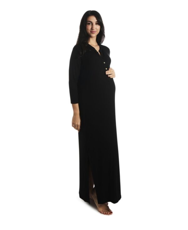 Everly Grey Maternity Juliana /Nursing Dress - Black