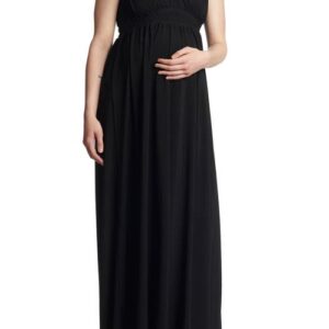 Everly Grey Valeria Maternity/Nursing Maxi Dress in Black at Nordstrom, Size X-Small