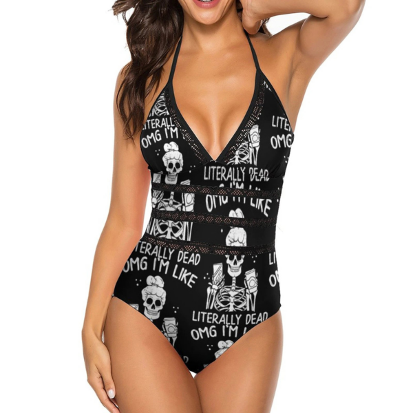 Extraordinary One-piece Swimsuit with Printed / Women's Swimwear Bodysuit