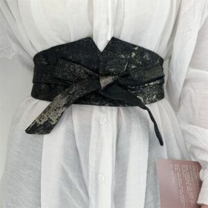 Fabric Tied Bow Waist Cincher Belt