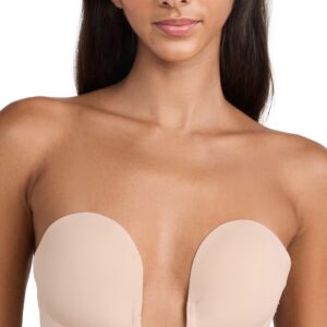 Fashion Forms U Plunge Backless Strapless Bra Almond C