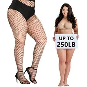 Fashion Mesh See-through Female Tights Long Stocking Plus Size Black Hollow Out Fishnet Pantyhose Small/Big Mesh Stockings