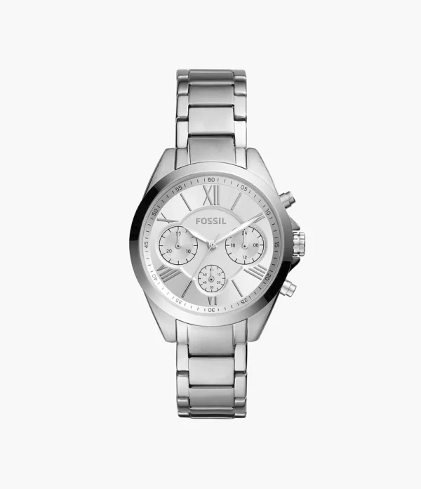 Fossil Outlet Women's Modern Courier Midsize Chronograph Stainless Steel Watch