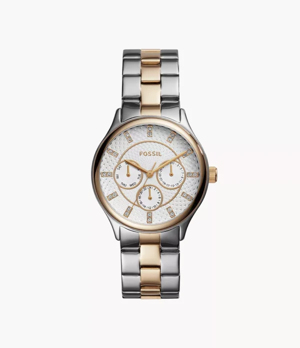 Fossil Outlet Women's Modern Sophisticate Multifunction Two-Tone Stainless Steel Watch