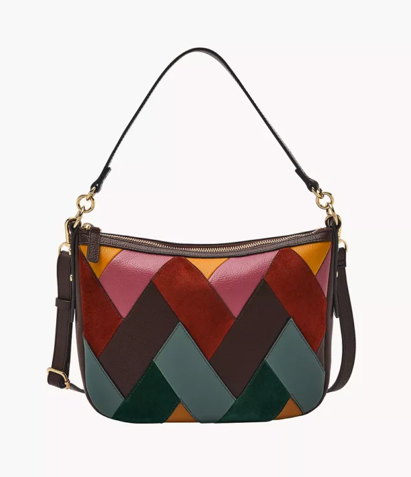 Fossil Women's Jolie Leather Patchwork Crossbody Bag