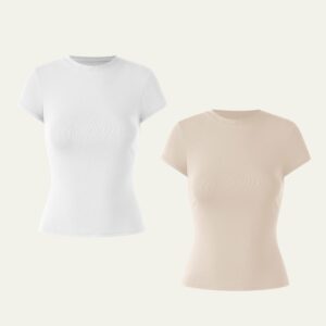 Fresh Cotton Cinch-the-Waist Tee 2Pcs Set