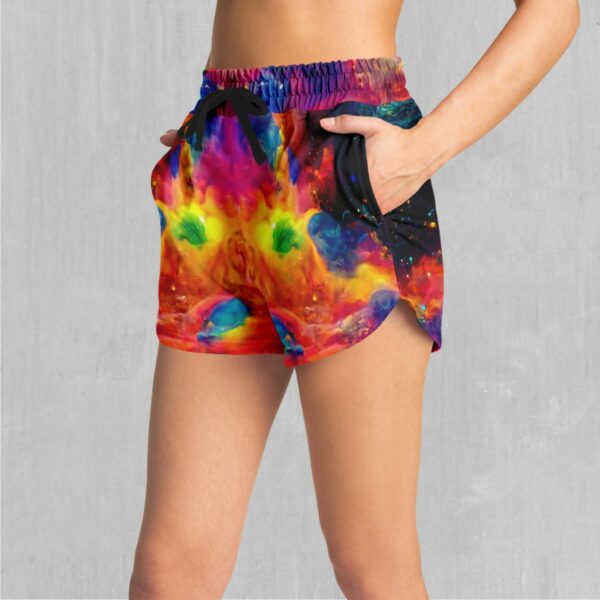 Galactic Eye Psychedelic Galaxy Outer Space Women's Shorts