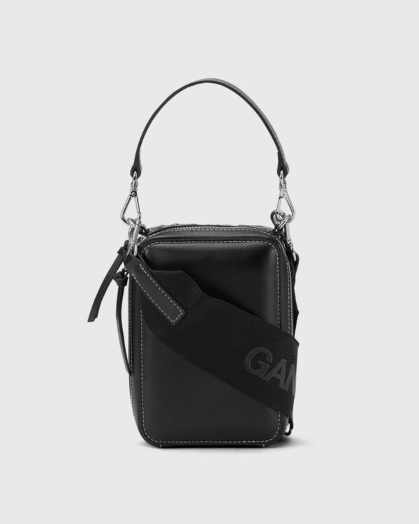 Ganni Banner Camera Bag women Handbags|Messenger & Crossbody Bags black in size:ONE SIZE