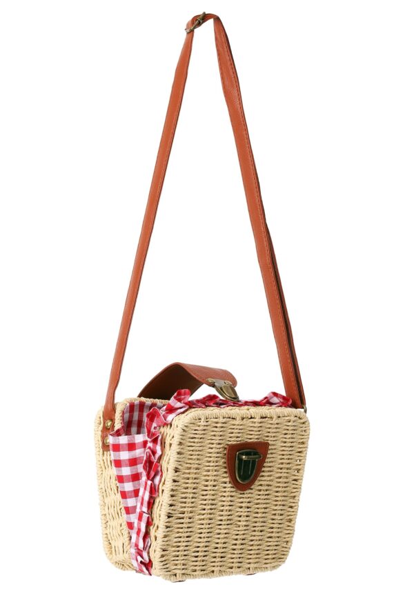 Gingham Basket Fancy Dress Costume Purse