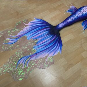 2024 Amazing Big Mermaid Tail for Kids Women NO Monofin Mermaid Costume Swimsuit