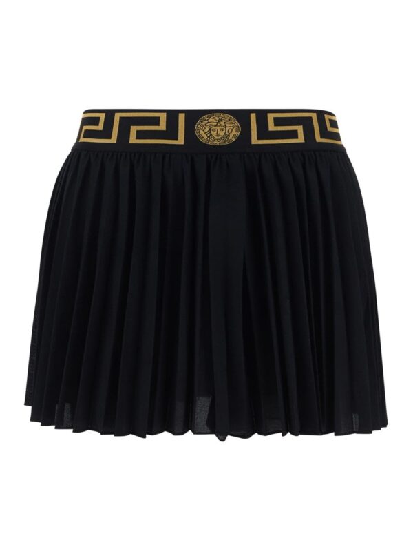 Greca Border Pleated Shorts