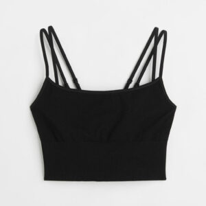 H & M - MAMA Seamless Nursing Sports Bra - Black