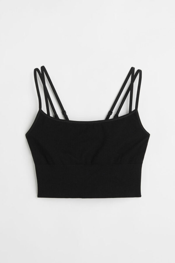 H & M - MAMA Seamless Nursing Sports Bra - Black