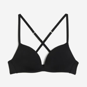 H & M - Microfiber Push-up Bra - Black