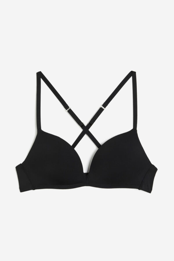 H & M - Microfiber Push-up Bra - Black