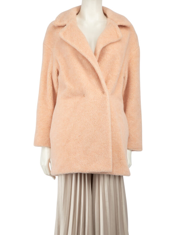 Harris Wharf London Pink Wool Double-Breasted Coat