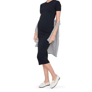 Hatch Collection Eliza Maternity Midi T-Shirt Dress