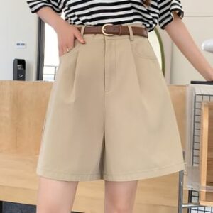 High Waist Plain Shorts