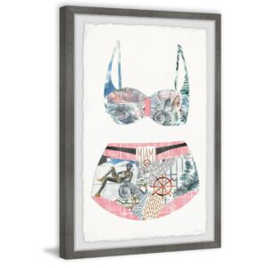 'High Waisted Bikini Bottom' Framed Painting Print