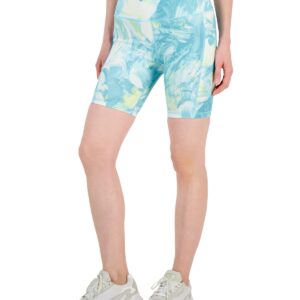 Id Ideology Women's Compression Printed Bike Shorts, Created for Macy's - Sea Shore