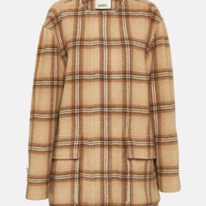 Isabel Marant Checked wool blend coat