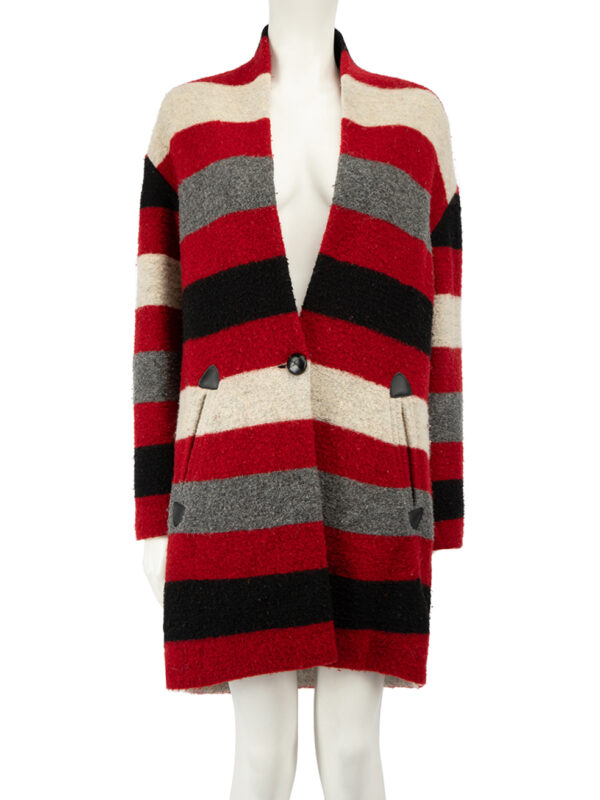 Isabel Marant Isabel Marant Etoile Blanket Stripe Wool Gabriel Coat