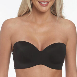 Dominique Bella Seamless Hidden Wire Strapless Bra- 3600, B, Black