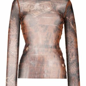 JEAN PAUL GAULTIER X KNWLS- Printed Long Sleeve Top