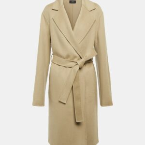 Joseph Cenda wool and cashmere wrap coat