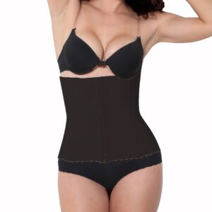 KL8198-2XL-Black Powernet Waist Cincher Girdle Body Shaper, 2XL - Black