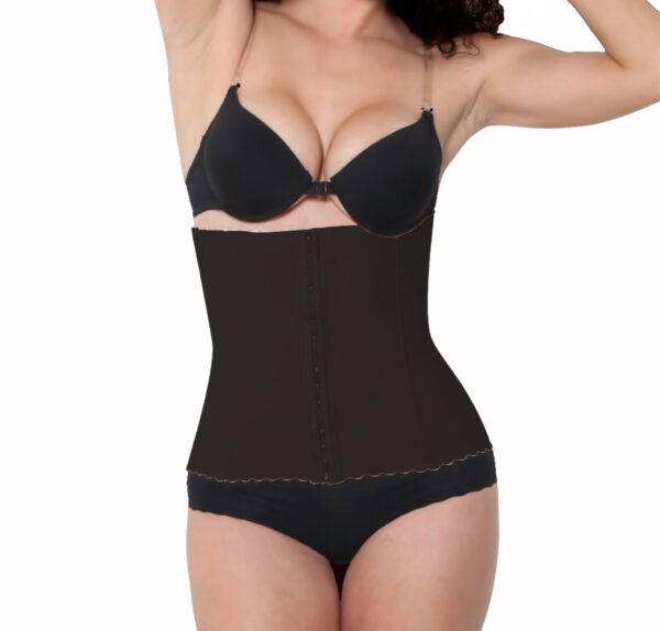 KL8198-2XL-Black Powernet Waist Cincher Girdle Body Shaper, 2XL - Black