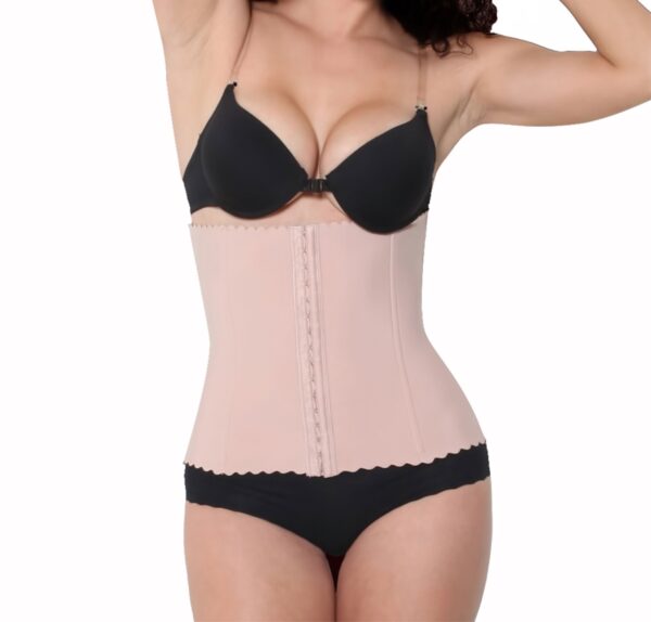 KL8198-XL-Beige Powernet Waist Cincher Girdle Body Shaper, Extra Large - Beige