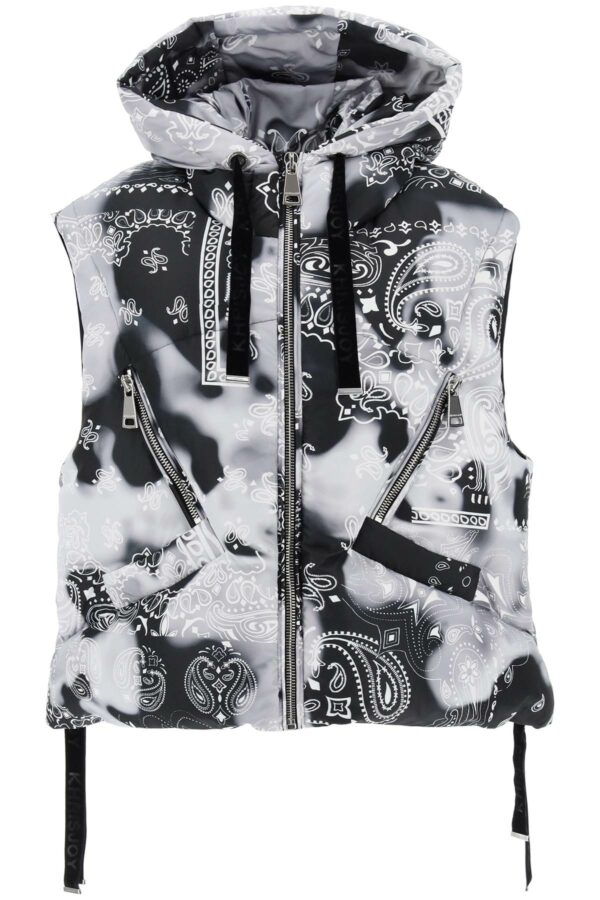 Khrisjoy Bandana Print Iconic Down Vest