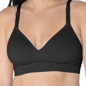 Kindred Bravely Signature Sublime Contour Maternity/Nursing Bra in Black at Nordstrom, Size Small-Busty