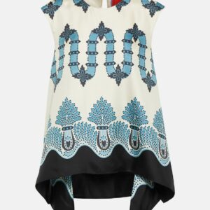 La DoubleJ San Carlo printed silk top