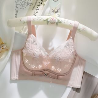 Lace Trim Wireless Bra