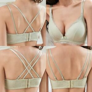 Lace Trim Wireless Nursing Bra