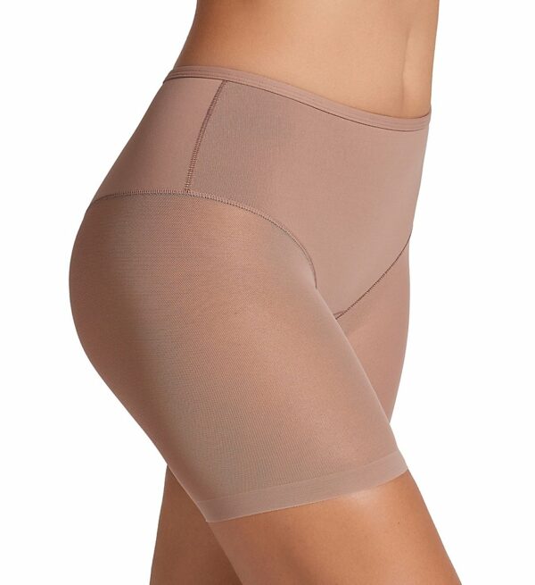 Leonisa Women's Truly Undetectable Sheer Compression Short in Beige (012769) | Size XL | HerRoom.com