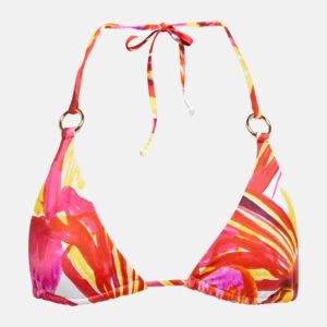 Louisa Ballou Mini Ring printed bikini top