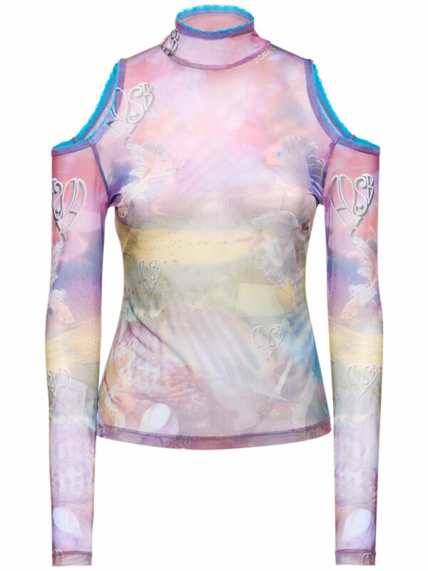 Luna Mystical Fairy Printed Mesh Top