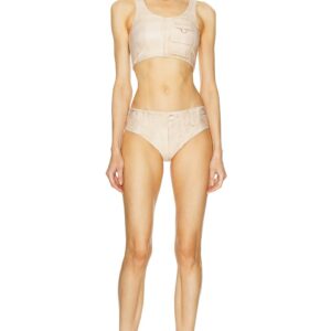 Acne Studios Emiami Two Piece Swimsuit in Yellow