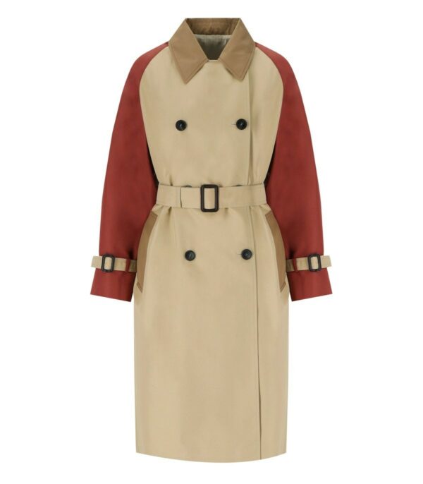 MAX MARA WEEKEND CANASTA MIELE REVERSIBLE TRENCH COAT