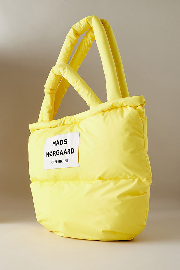 Mads Norgaard Logo Puffer Tote Bag