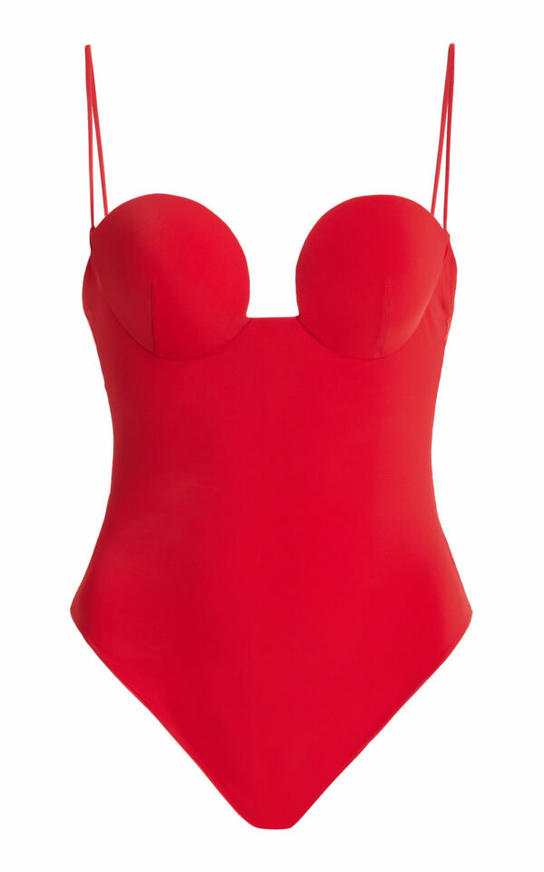 Magda Butrym - Bustier One-Piece Swimsuit - Red - IT 36 - Moda Operandi