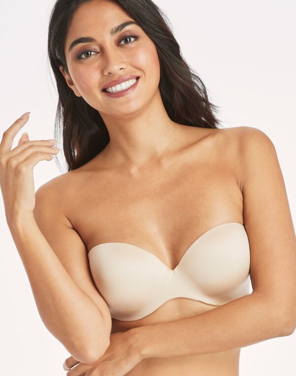 Maidenform Custom Lift Strapless Underwire Bra Latte 36C Women's