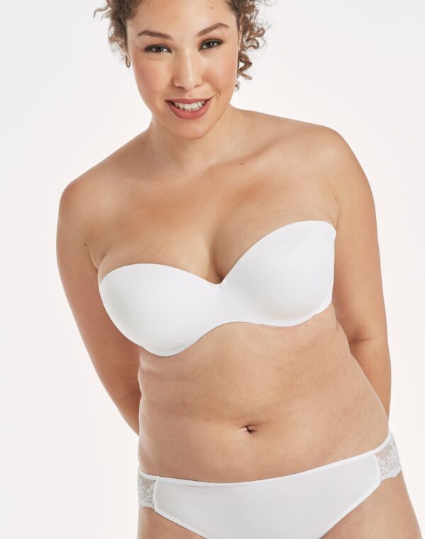 Maidenform Custom Lift Strapless Underwire Bra White 34C Women's