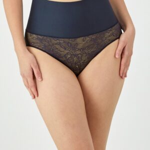 Maidenform Firm-Control Shaping Brief Navy Lace S Women's