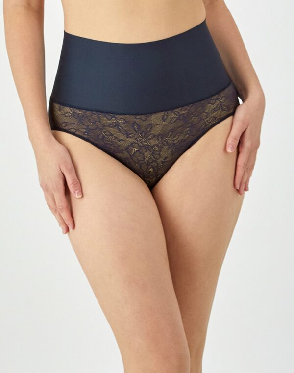 Maidenform Firm-Control Shaping Brief Navy Lace S Women's