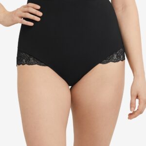 Maidenform Women's Lace-Trim Firm Control Shaping Briefs DMS099 - Black