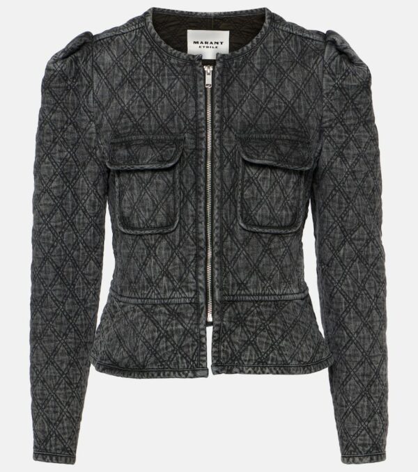 Marant Etoile Deliona quilted denim jacket